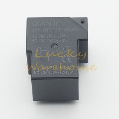 JQX-15F(T90)-DC24V Electromagnetic Relay 30A 24VDC 6 Pins x 10PCS NEW~