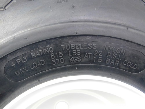 MASSFX 18x8.5-8 Golf Cart, Turf, Lawn & Garden Tires & White Wheel Kit 18x8.5x8 - Picture 7 of 9
