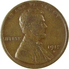 1912 D Lincoln Wheat Cent F Fine Penny 1c Coin SKU:I26219