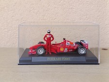 Ferrari F2001 Di Michael Schumacher Con Figures modellino Formula 1 Altaya 1/43