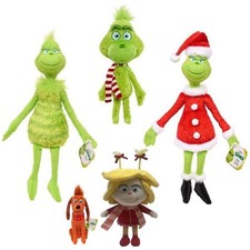 Grinch plush toy green fur monster Grinch children cartoon doll Christmas gift