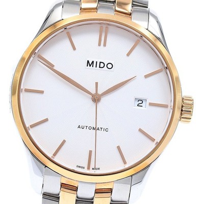 MIDO Belluna M024.407.22.031.00 Date Silver Dial Automatic Men's Watch_923520