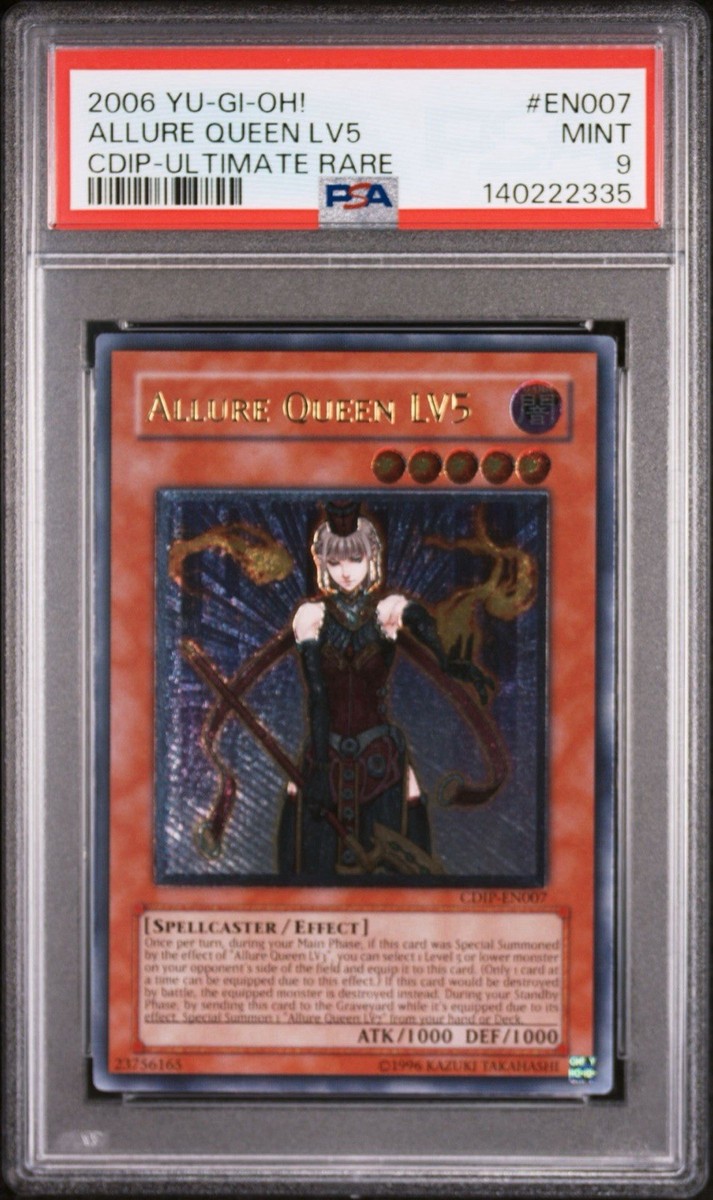 遊戯王 ALLURE QUEEN LV5 PSA9 2006 Yu-Gi-Oh! Allure Queen LV5 Cyberdark Impact CDIP 1st Edition