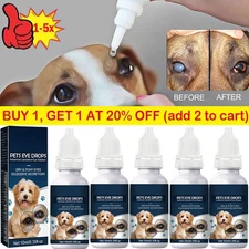 1-5X Pet Eye Drops Cataract Drops For Pet Eye Lubricant Drop Lanosterol Solution