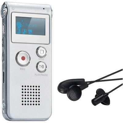 Digitales Diktiergerät 8GB Voice Recorder MP3 Player Sprachaufnahme USB