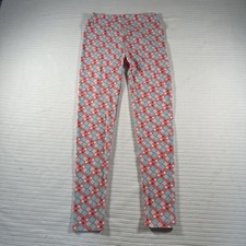 LuLaRoe OS Women’s Leggings Geometric Pattern Pink Teal Stretch