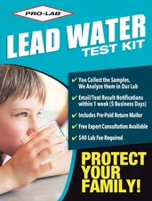 Lead in Drinking Water Test Kit - Same Kit Used by Home Inspectors. You Collect