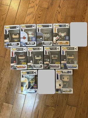 Batman Mr Freeze Bane Flashpoint Funko Pop Bundle Collection Rare DC Comics