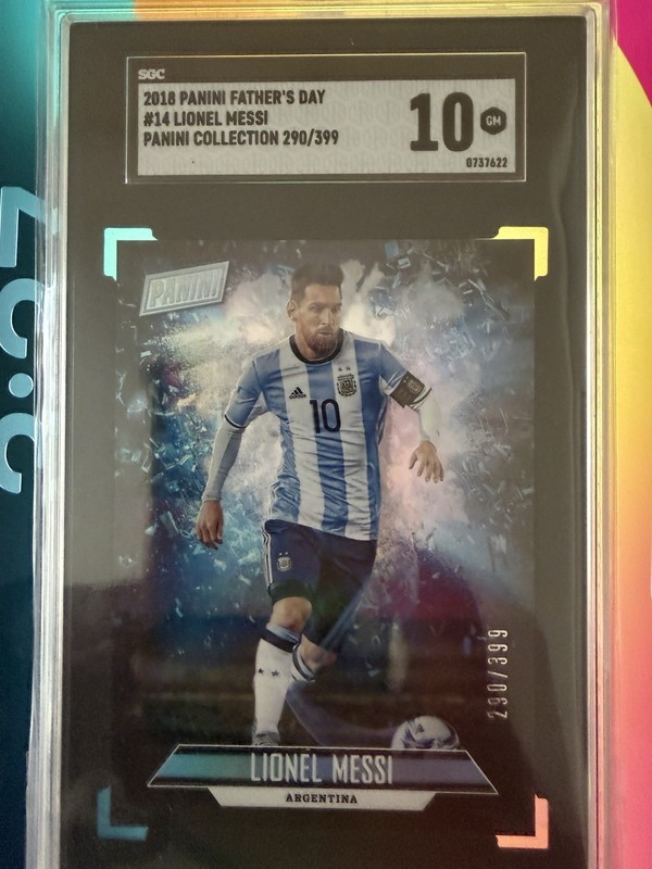 2018 Panini Father's Day - Panini Collection #14 Lionel Messi /399 SGC 10 🐐