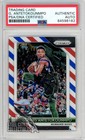 Giannis Antetokounmpo 2018-19 Panini Prizm Red White Blue Auto Card #296 PSA/DNA