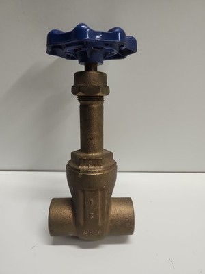 Brass Plumbing Gate Valve By  NIBCO - 1.25'' S-111 Valve, 125 SWP, 200 WOG (NEW)