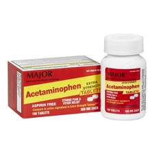 Acetaminophen EXTRA STRENGTH 500 mg Pain Relief Compare to TYLENOL 100 Tablet