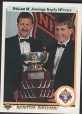 1990-91 UPPER DECK  REGGIE LEMELIN & ANDY MOOG JENNINGS WINNER #209