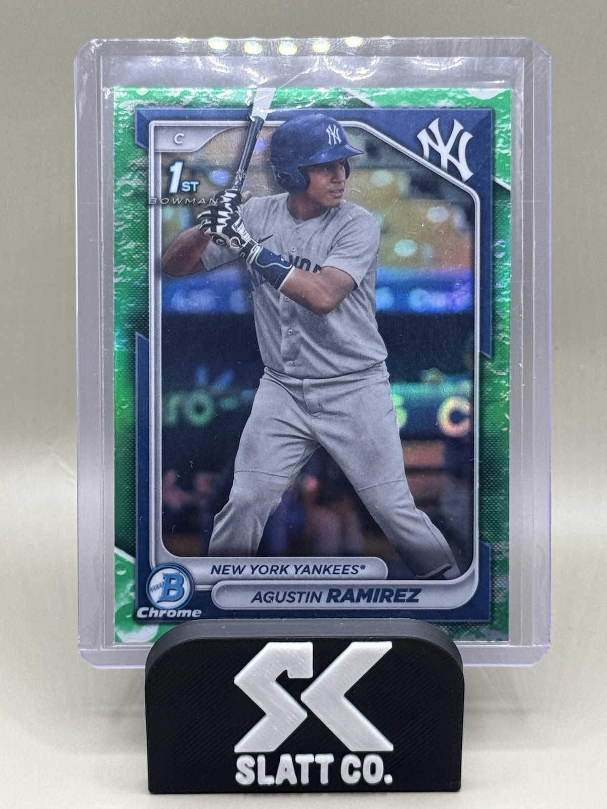 2024 Bowman #BCP-85 Agustin Ramirez Chrome Prospects Lunar Glow Refractors