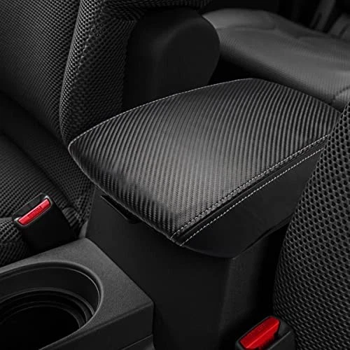 Center Console Armrest Cover for Nissan Frontier/Xterra 2005-2021 Carbon Fiber Foto 2 de 4