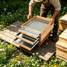 3PCS Screened Bottom Boards for 10-Frame Beehives for Beekeeping Supplies Retro