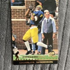 Press Pass 1998 Charles Woodson #3 Michigan Wolverines Football Card