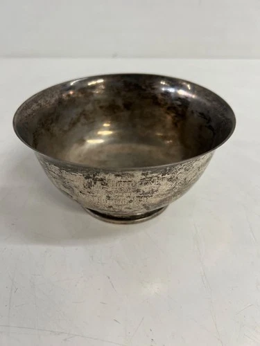 Sterling Silver Paul Revere Reproduction Presentation Bowl 250g Engraved