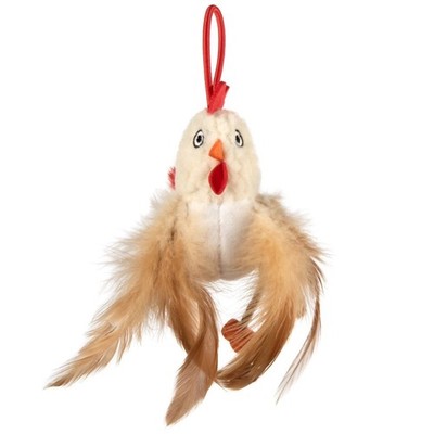 Electronic Chicken Sound Cat Toy with Catnip for Indoor Cats Fun Jumping