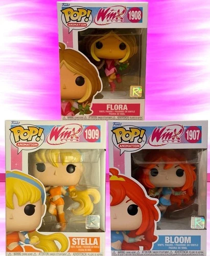 Funko Pop Animation Winx Club 3 Pop Bundle: Bloom, Flora, & Stella