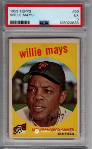 1959 Topps  #50 Willie Mays   - PSA  5
