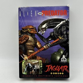 Alien vs Predator &ndash; Atari Jaguar &ndash; 1994 &ndash; In Box w/ Manual & Overlays TESTED
