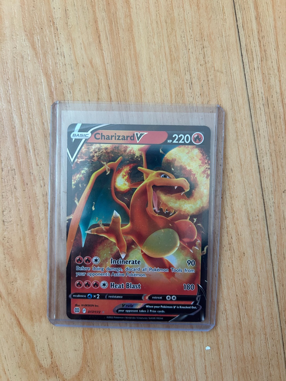 Charizard V 017/172 Brilliant Stars NM Ultra Rare Pokemon Card