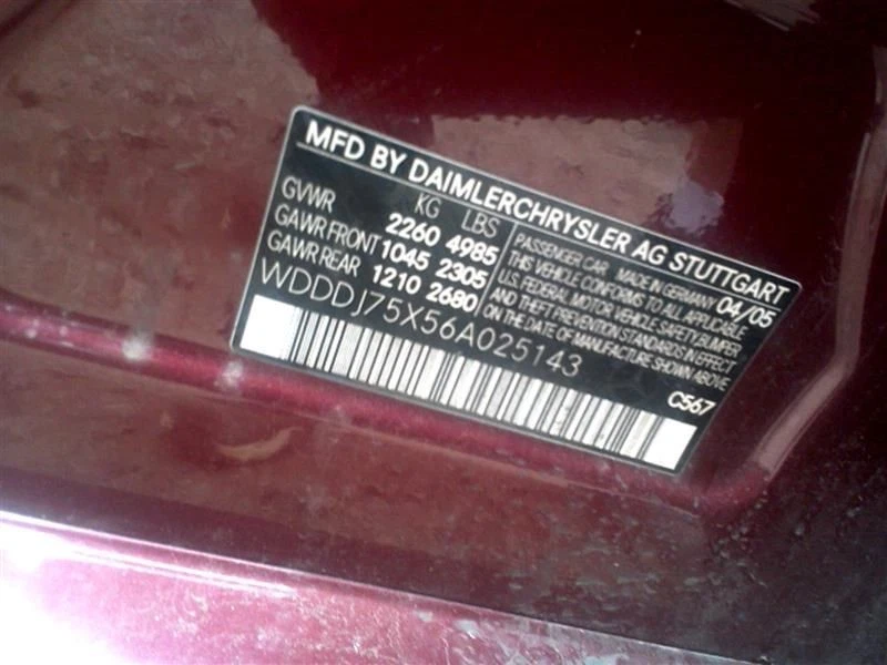 (LOCAL PICKUP ONLY) Trunk/Hatch/Tailgate 219 Type CLS550 Fits 06-11 MERCEDES CLS - Image 2 of 4