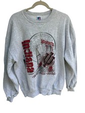 Vintage 90s Indiana Hoosiers Russell Crew Neck Sweatshirt XL Gray Made In USA