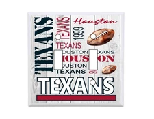 Houston Texans Subway Art Standard Double Light Switch Cover NFL Football wall