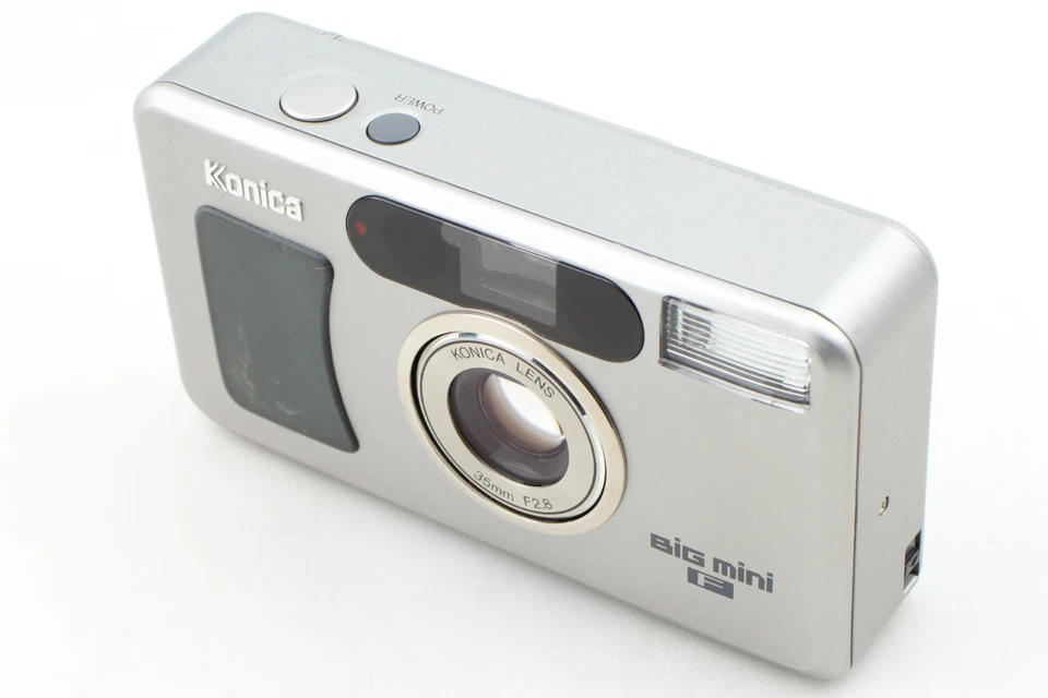 Cámara fotográfica de 35 mm LCD Works [CASI COMO NUEVA] Konica Big Mini F Point & Shoot JAPÓN Foto 3 de 4