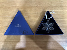 Swarovski Annual Edition Ornament 2014 Crystal Clear Snowflake Hanging, Box