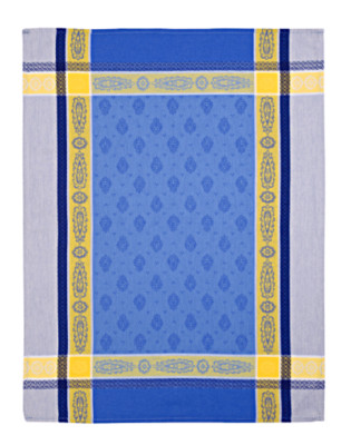 FRENCH PROVENCAL 100% COTTON JACQUARD KITCHEN TOWEL T. TOSELLI - Made in France