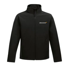 Mclaren Motor Sport Cars F1 Racing Enthusiast Lightweight Softshell Jacket Black