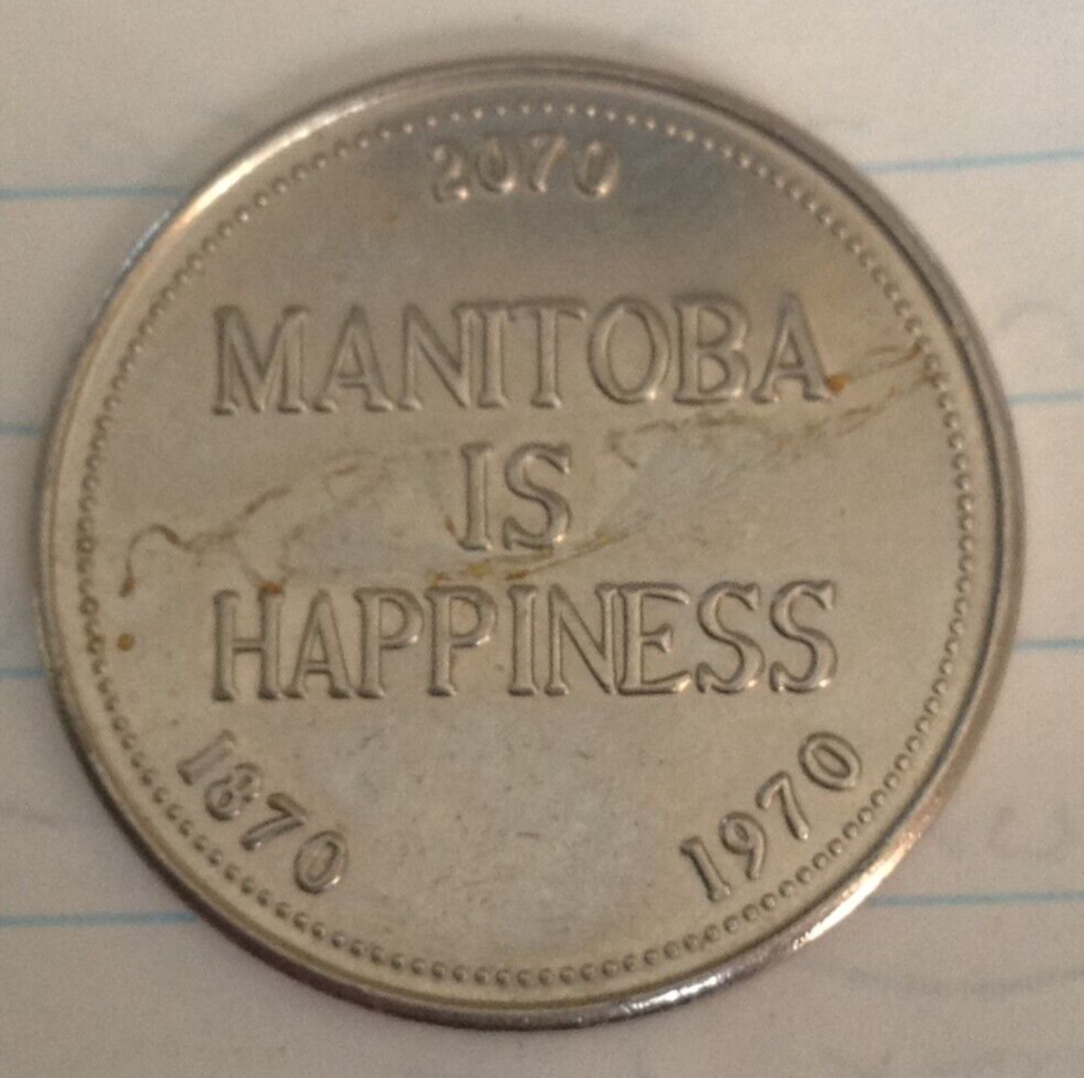 1970 MANITOBA IS HAPPINESS TOKEN | eBay