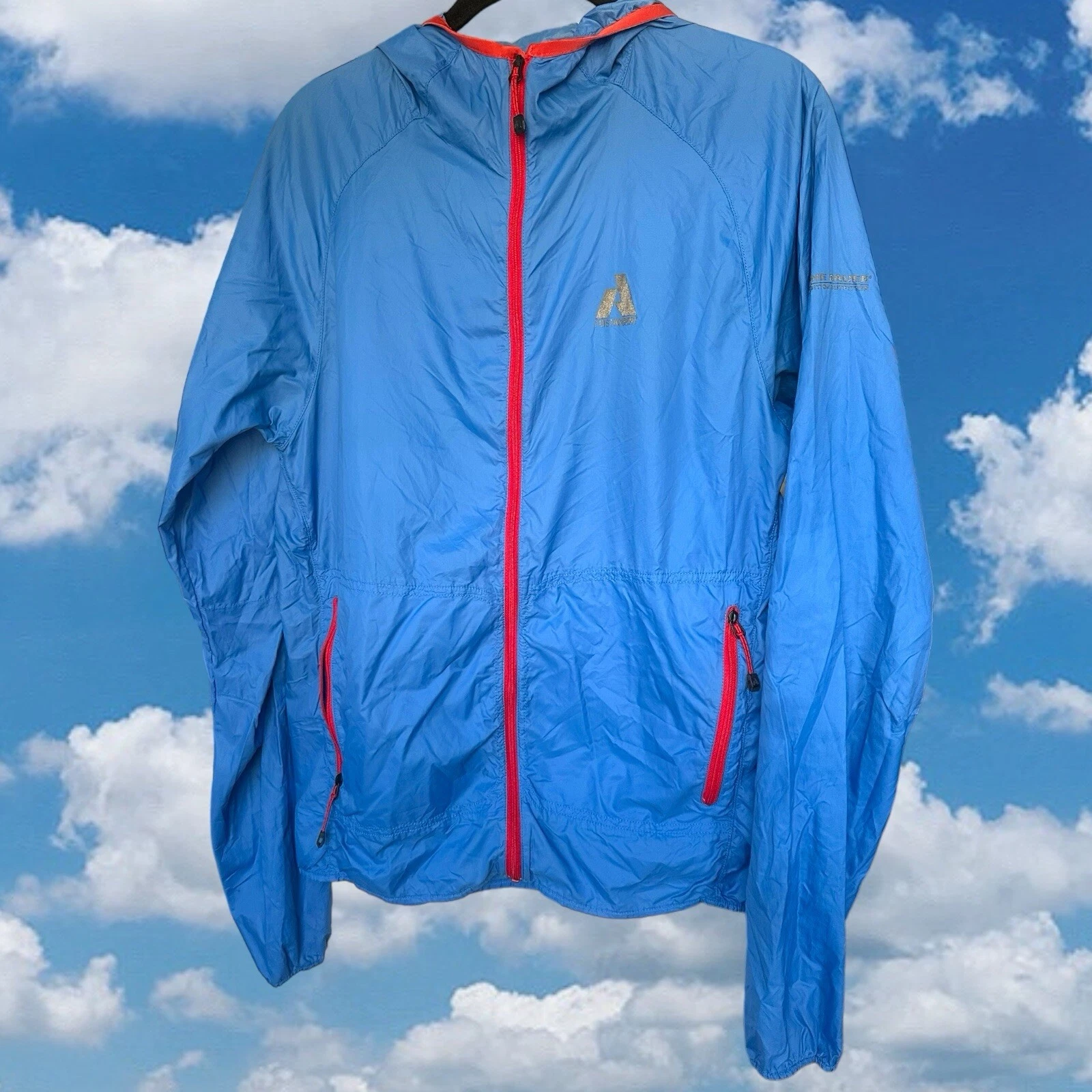 First Ascent Mens Small Jacket Hooded Eddie Bauer Windbreaker Walking Hiking