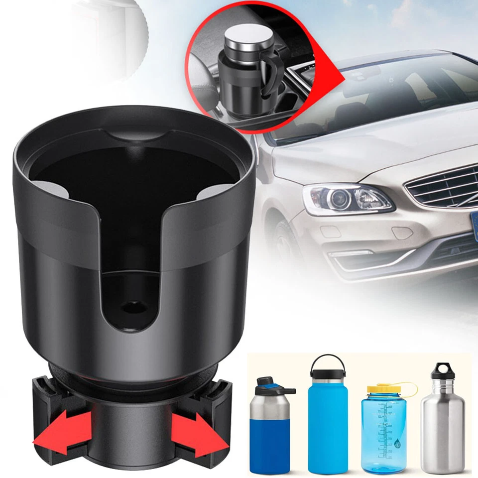 Adaptador expansor portavasos para coche grande ajustable para TOYOTA Foto 2 de 4