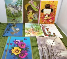 Vintage Henco Greeting Cards Cardstock Unused Lot of 11 Variety Selmer Tenn.