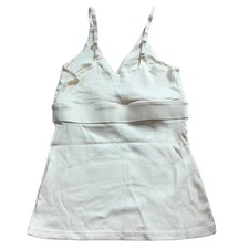 Ruby Ribbon Women's White Ribbed Camisole Top Size 38