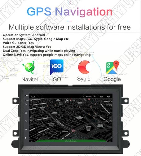 For 2005 2006-2009 Ford Mustang 7'' For Android 14 Carplay Car Stereo Radio GPS - Picture 7 of 24