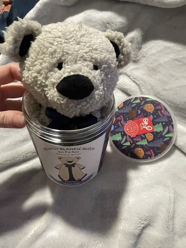 (PLUS BONUS) Scentsy Buddy Boo the Bear Blankie im Ruhestand blau grau Jammy Time - Bild 6 von 11