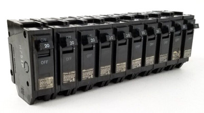 Lot of 10 TQL1120/THQL1120 GE 20 Amp Circuit Breaker *NEXT DAY OPTION*