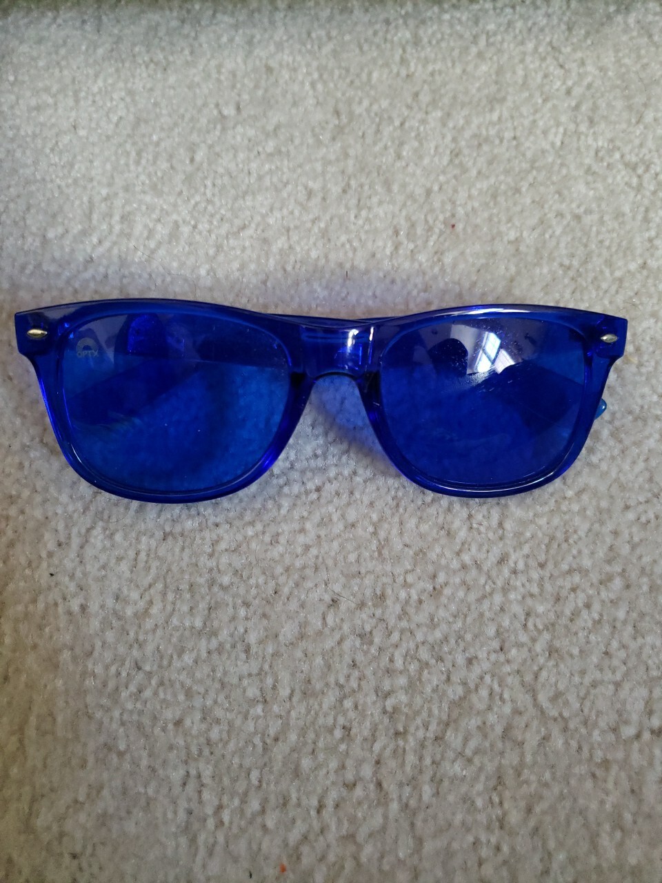 Rainbow OPTX Translucent Blue Sunglasses - image 1