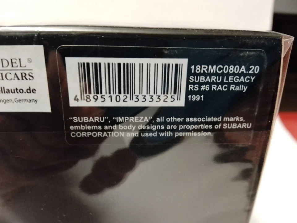 IXO Subaru Legacy RS #6 Alen RAC Rally 1991 1/18 18RMC080A.20 - Immagine 3 di 3