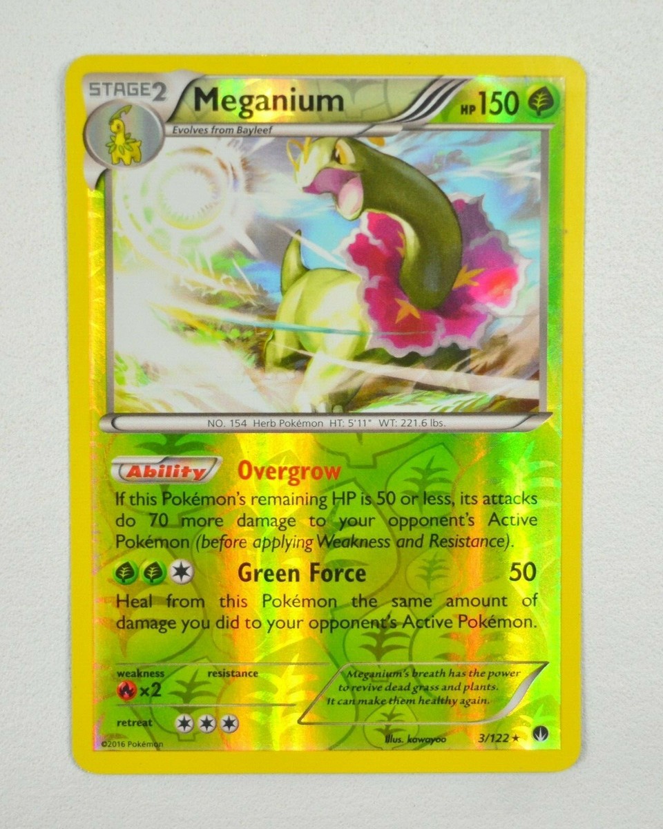 2016 Pokémon Hanafuda Meganium POKEMON CARD 2016 Meganium Holo 3/122 with Clear Sleeve | eBay
