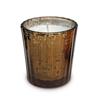 TAG Mercury Glass Harvest Votive Candle, Yellow (208480B)