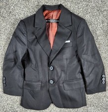 Boys Kids Formal Suit Jacket with Vest Size 3T Black