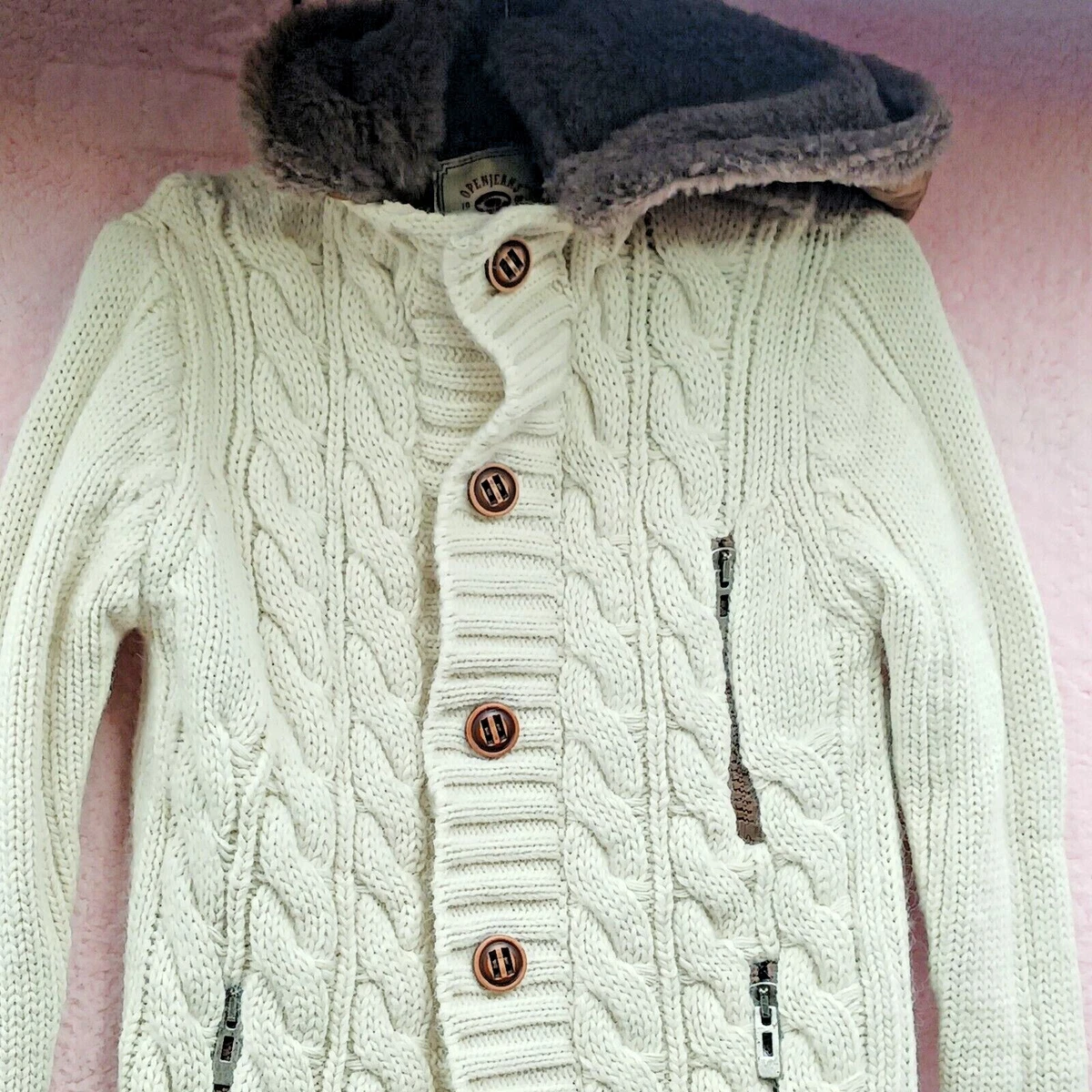Faux fur lined womens best sale sweater