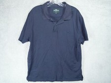 Rodd Gunn Mens Sports Fit Navy Blue Collared Shortsleeve Polo Shirt Sz XL
