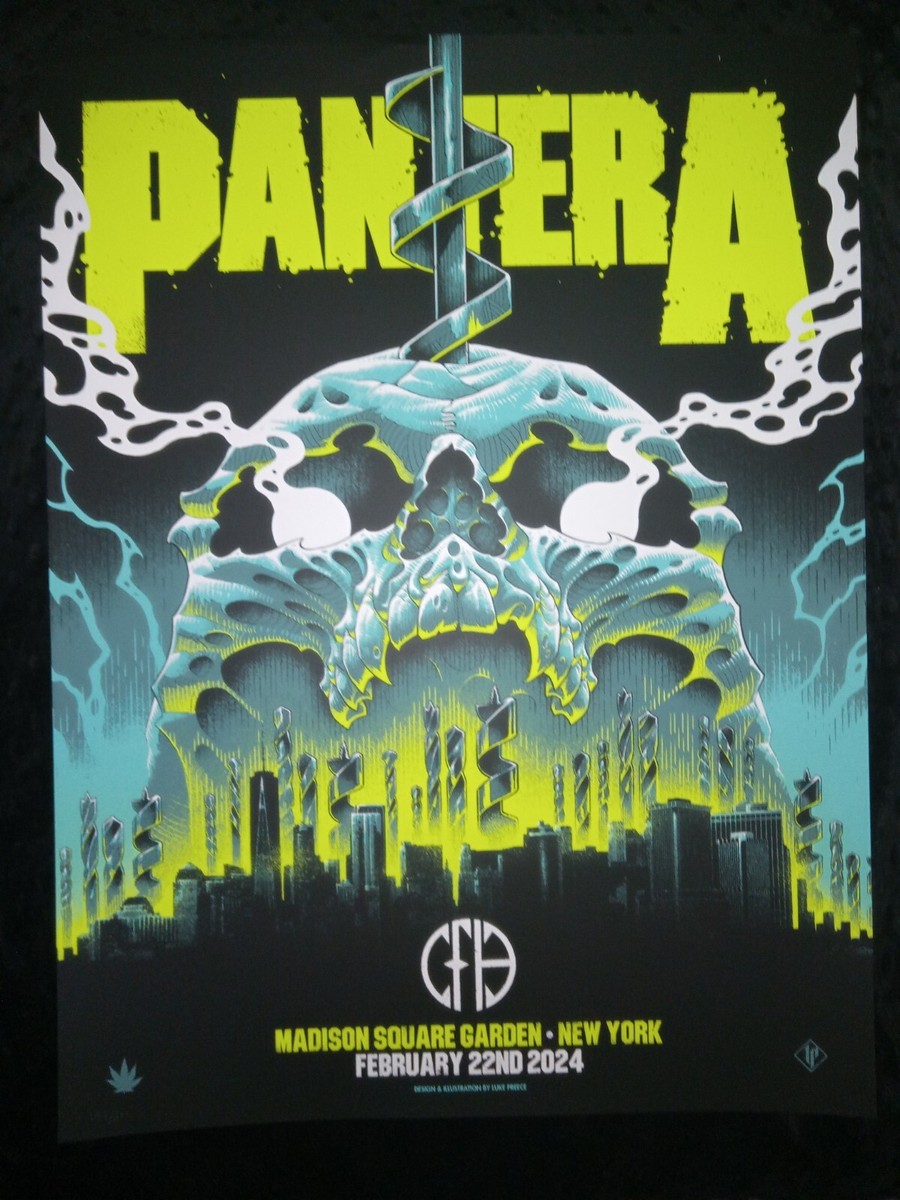 Pantera Concert Event Poster #136/300 - 2/22/2024 Madison